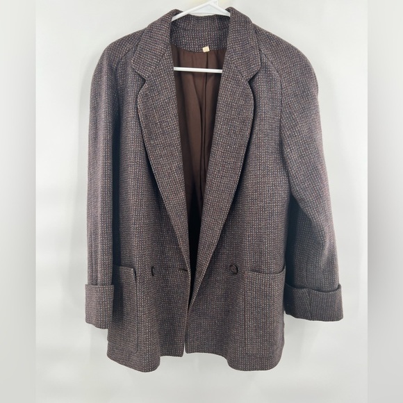 Peabody House international brown wool blazer coat size 9/10 - Picture 1 of 13